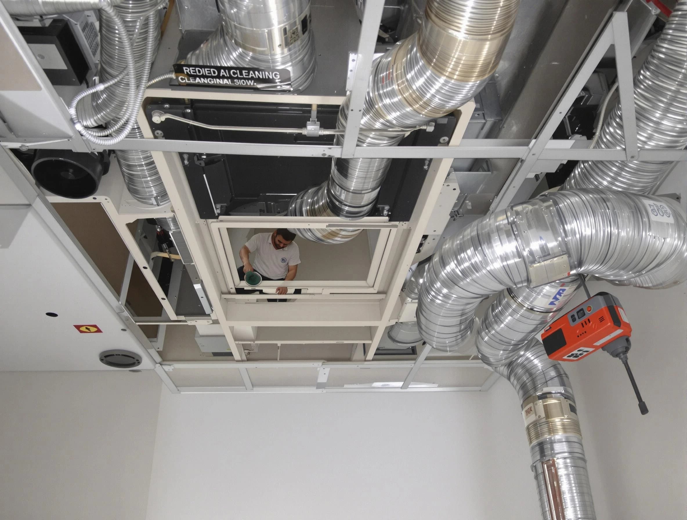 Oneonta Air Duct Cleaning technician performing detailed central duct system cleaning in Oneonta