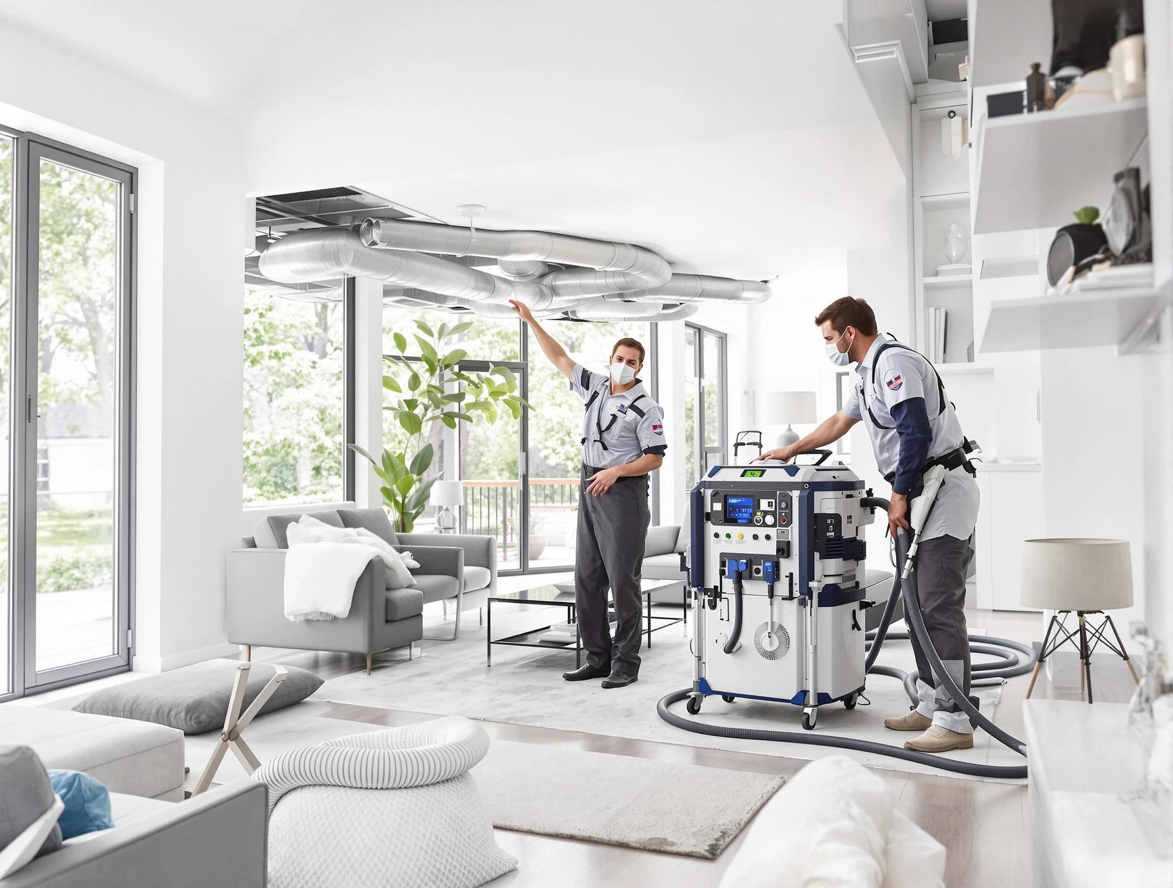 Oneonta Air Duct Cleaning professional conducting pure air duct cleaning with state-of-the-art equipment in Oneonta