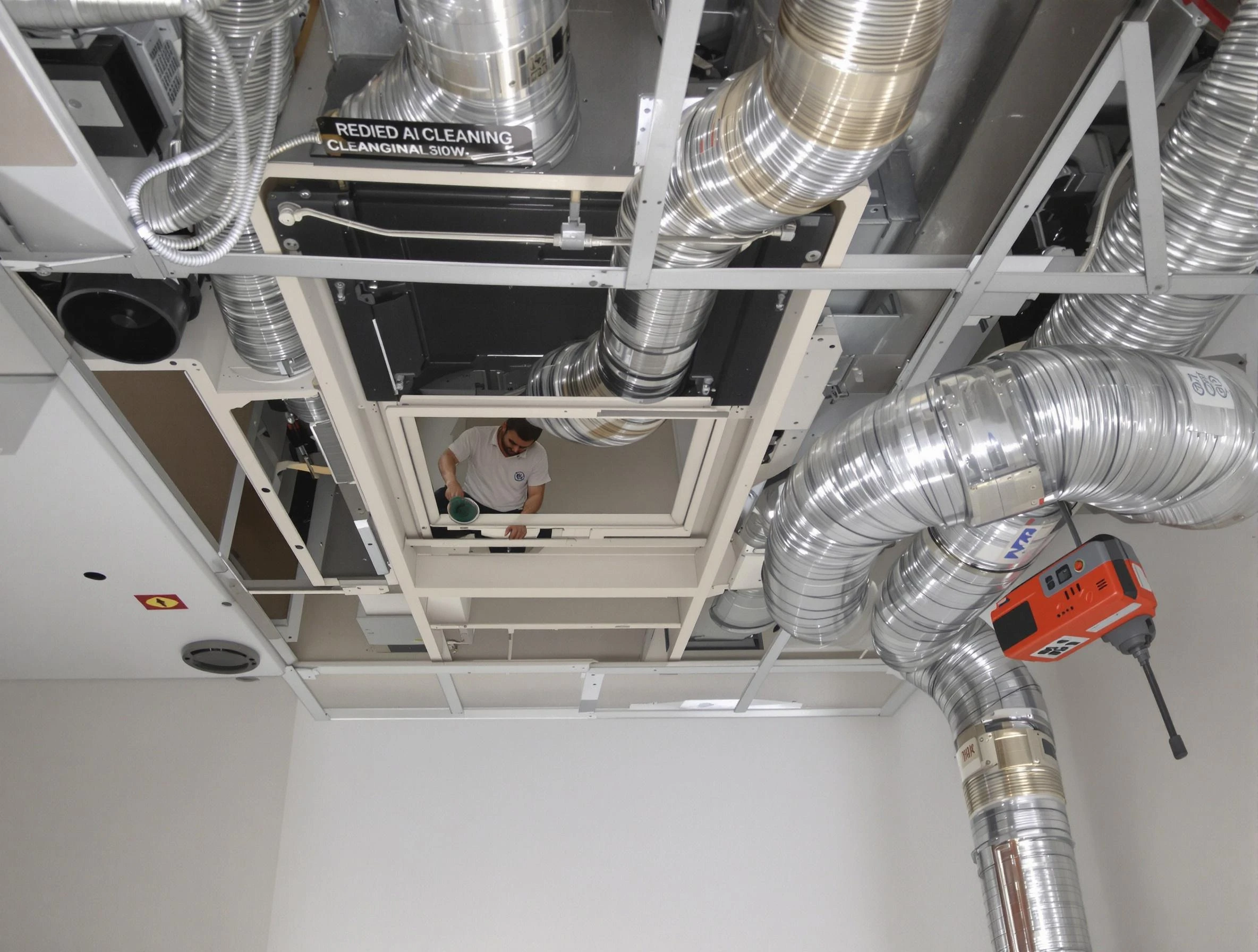 Oneonta Air Duct Cleaning technician performing detailed central duct system cleaning in Oneonta