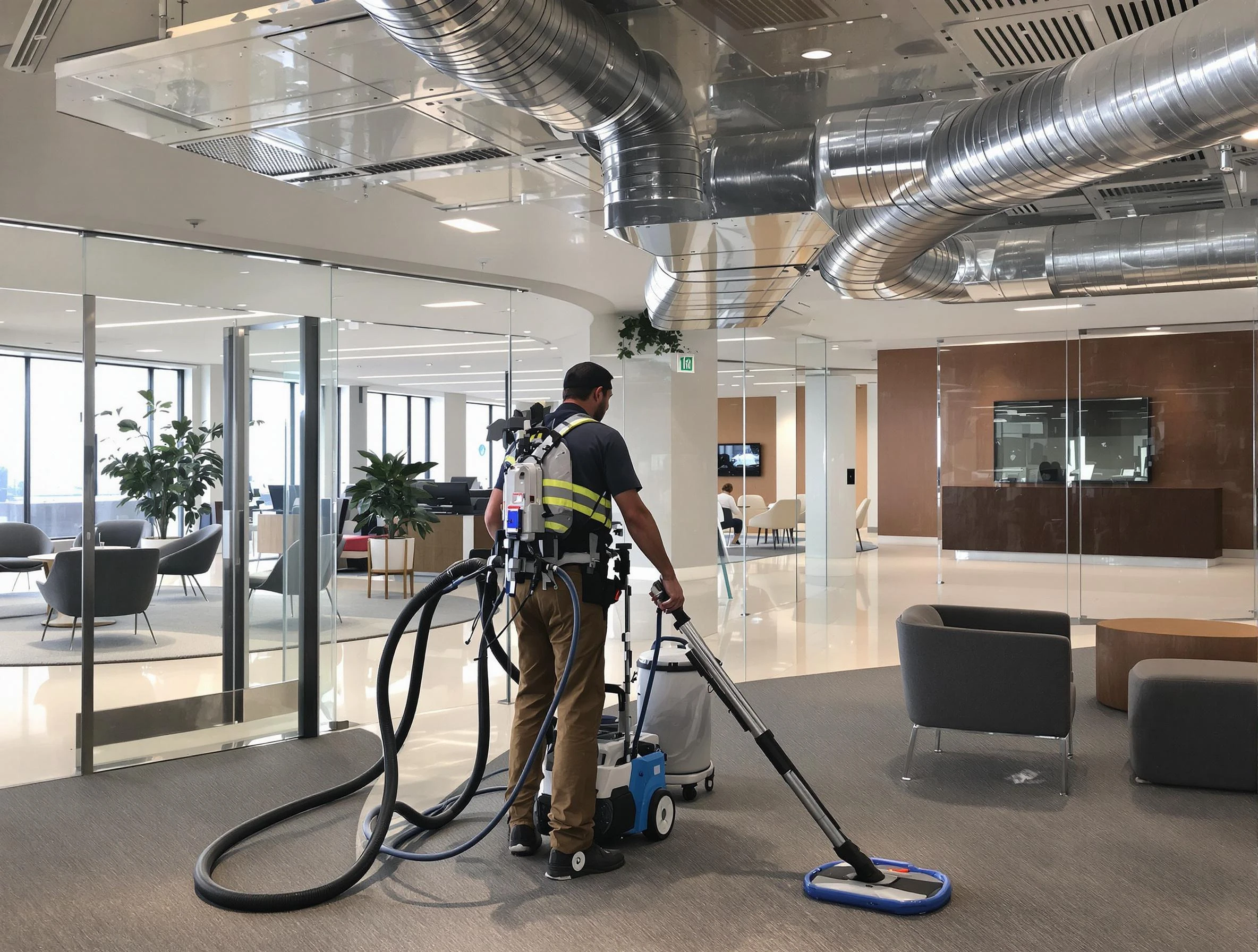 Commercial duct cleaning service by Oneonta Air Duct Cleaning in Oneonta
